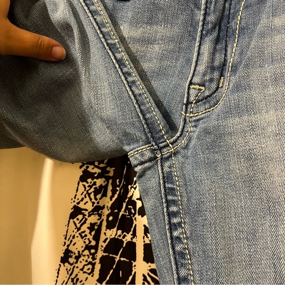 Miss Me Bootcut Jeans Distressed Embroidered Light Wash Western Size 29 - Picture 7 of 13